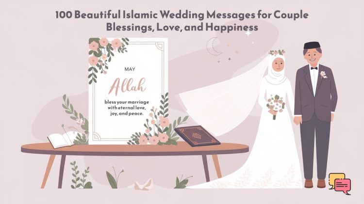 100 Beautiful Islamic Wedding Messages for Couple: Blessings, Love, and Happiness